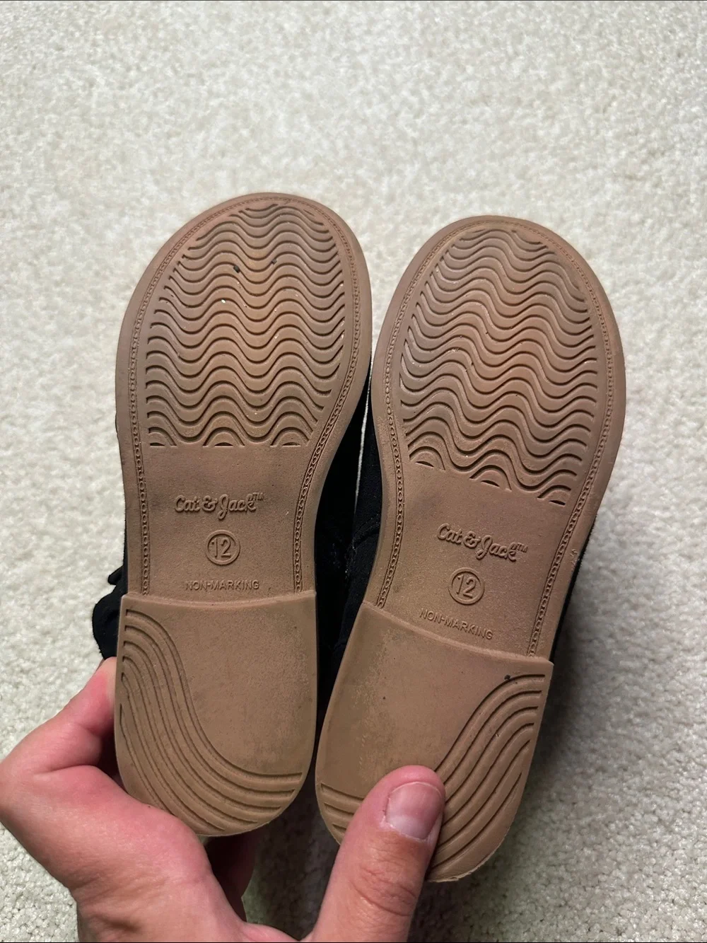 Cat & Jack Black Ruffle Ankle Boots for Kids